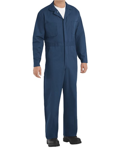 Red Kap Men's Tall Button-Front Cotton Coverall CC16T