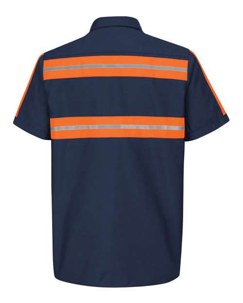 Red Kap Men's Enhanced Visibility Industrial Work Shirt SP24E