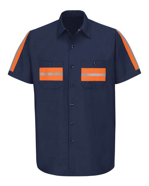 Red Kap Men's Enhanced Visibility Industrial Work Shirt SP24E