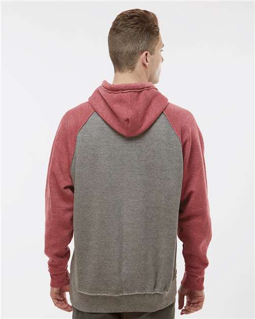 J. America Men's Vintage Heather Hooded Sweatshirt 8885