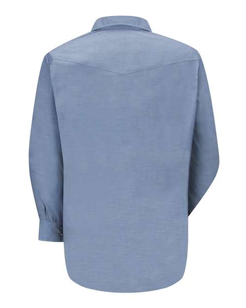 Red Kap Men's Tall Deluxe Western Style Long Sleeve Shirt SC14T