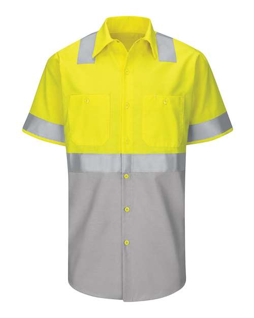 Red Kap Men's Enhanced & Hi-Visibility Work Shirt SY24