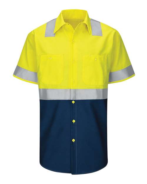 Red Kap Men's Enhanced & Hi-Visibility Work Shirt SY24