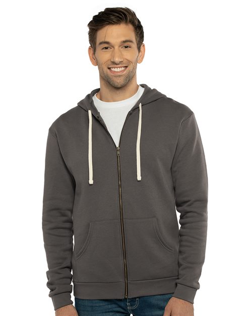 Next Level Unisex Santa Barbara Full-Zip Hooded Sweatshirt 9602