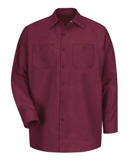 Red Kap Men's Tall Industrial Long Sleeve Work Shirt SP14T