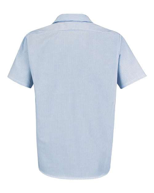 Red Kap Men's Tall Industrial Stripe Work Shirt SL20T