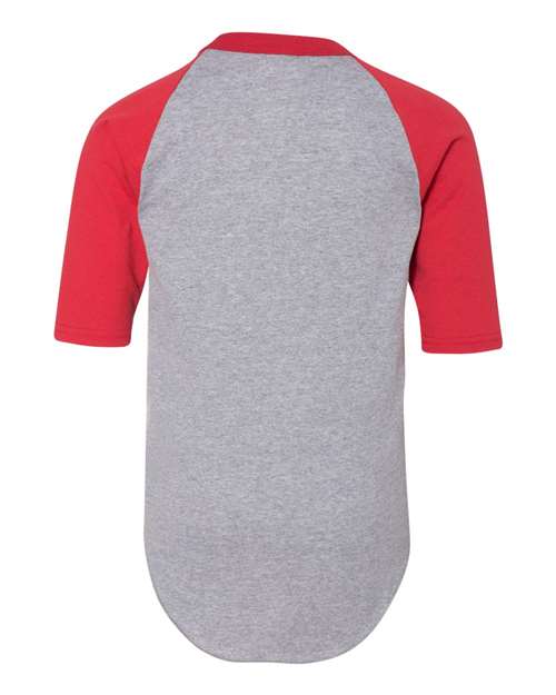 Augusta Sportswear Youth Three-Quarter Sleeve Baseball Jersey 4421