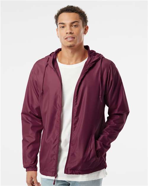 Independent Trading Co. Men's Lightweight Windbreaker Full-Zip Jacket EXP54LWZ