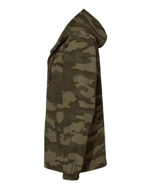 Independent Trading Co. Men's Water-Resistant Hooded Windbreaker EXP95NB