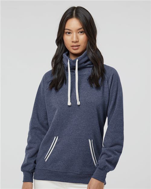 J. America Women’s Relay Cowl Neck Sweatshirt 8653
