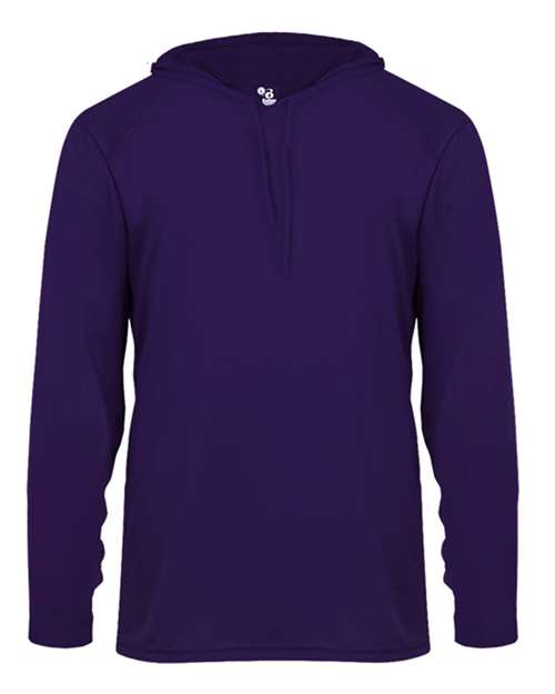 Badger Unisex B-Core Hooded Long Sleeve T-Shirt 4105