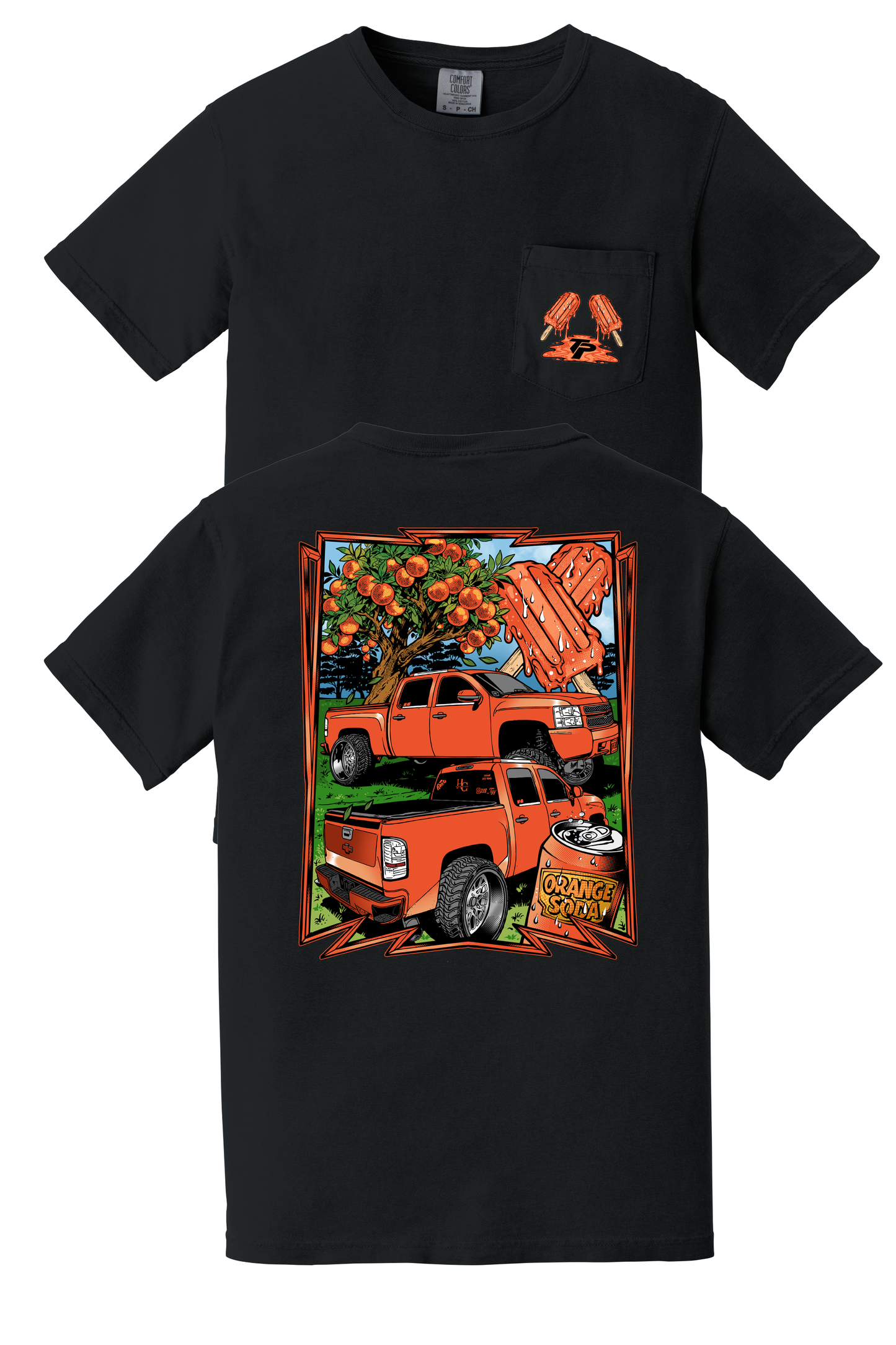 Orange Crush Pocket tee