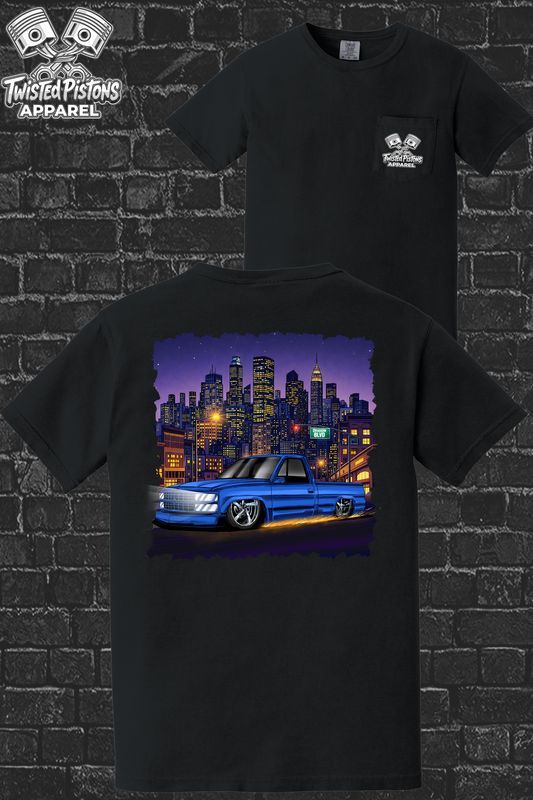 Midnight Spark OBS pocket tee