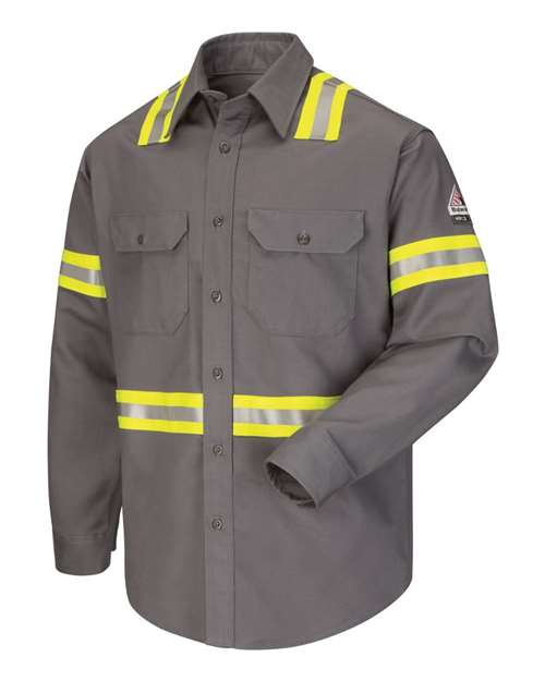 Bulwark Men's Enhanced Visibility Uniform Shirt SLDT