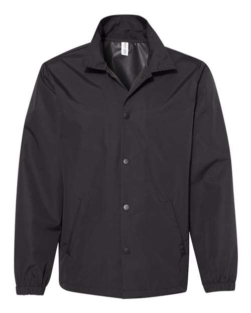 Independent Trading Co. Men's Water-Resistant Windbreaker Coach’s Jacket EXP99CNB