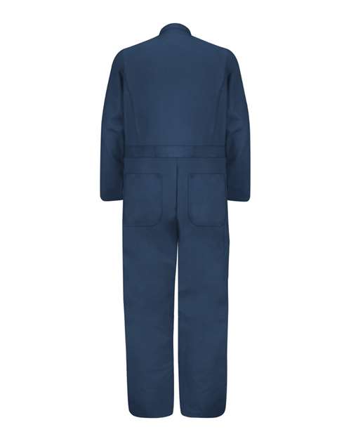 Red Kap Men's Extended Sizes Button-Front Cotton Coveral CC16EXT