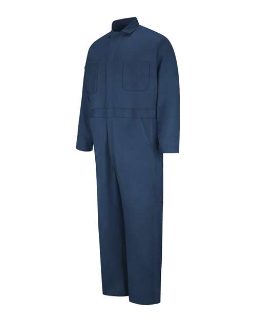 Red Kap Men's Extended Sizes Button-Front Cotton Coveral CC16EXT