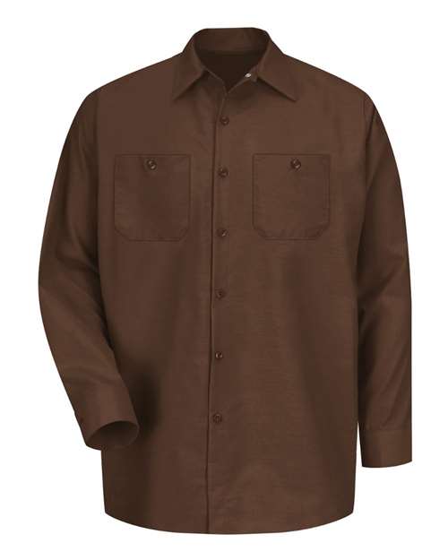 Red Kap Men's Tall Industrial Long Sleeve Work Shirt SP14T