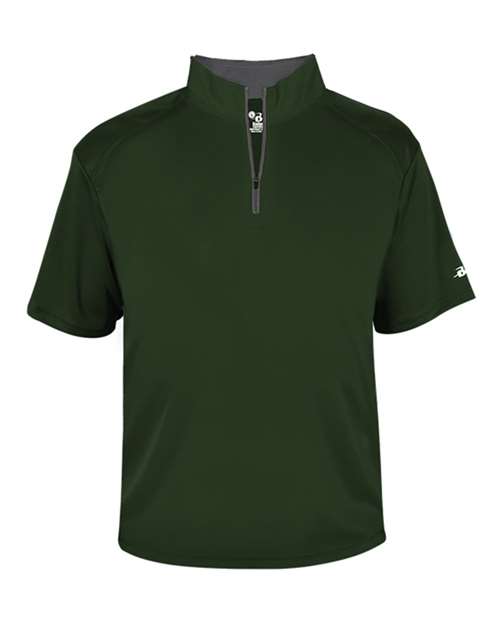 Badger Men's B-Core Short Sleeve Quarter-Zip 4199
