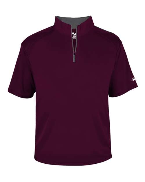 Badger Men's B-Core Short Sleeve Quarter-Zip 4199