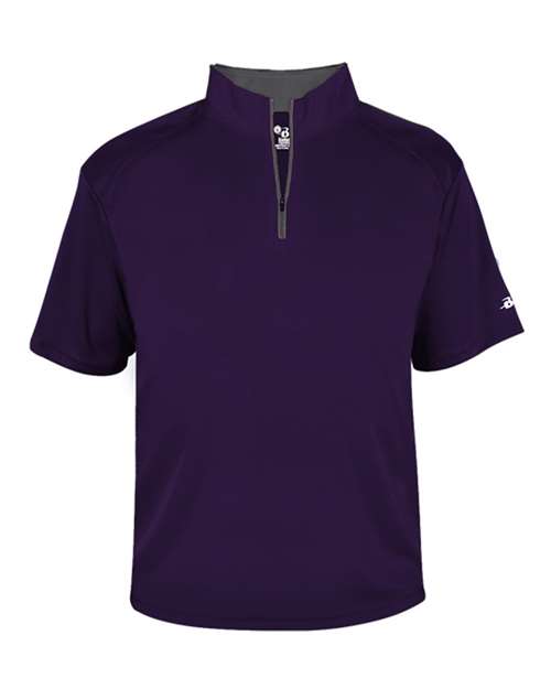 Badger Men's B-Core Short Sleeve Quarter-Zip 4199