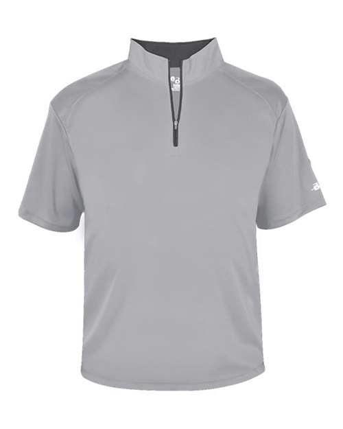 Badger Men's B-Core Short Sleeve Quarter-Zip 4199