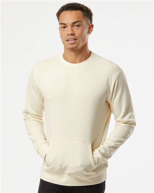 Next Level Unisex Santa Barbara Pocket Crewneck Sweatshirt 9001