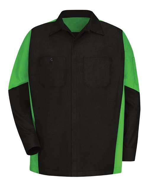 Red Kap Men's Long Sleeve Automotive Crew Shirt SY10