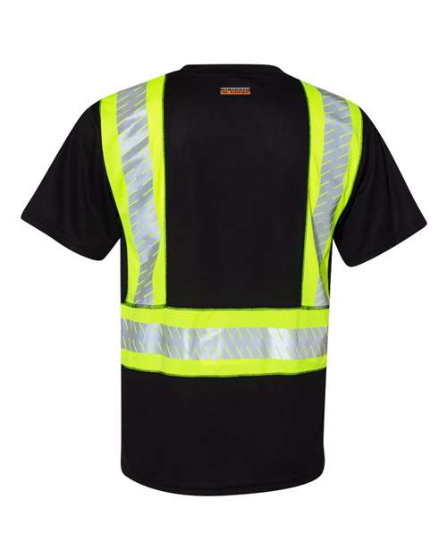 Kishigo Unisex EV Series® Enhanced Visibility Contrast Pocket T-Shirt B200-204