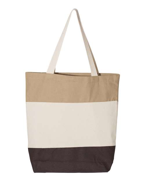 Q-Tees 11L Tri-Color Tote Q125900