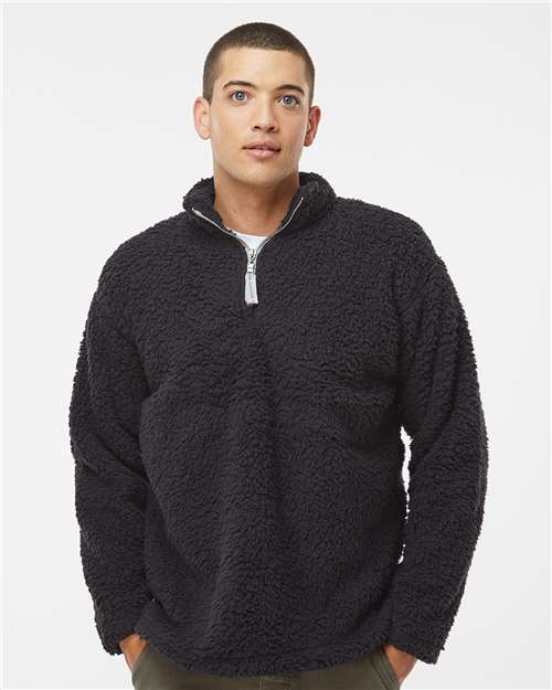 J. America Men's Sherpa Quarter-Zip Pullover 8454
