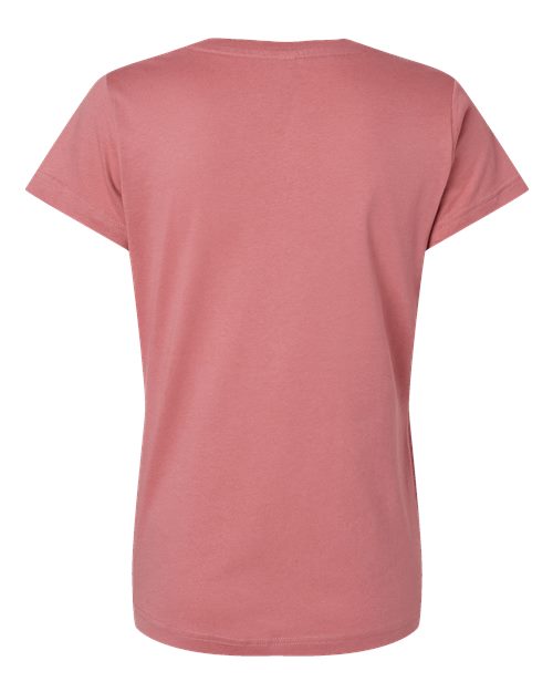 LAT Women's Fine Jersey V-Neck Tee 3507
