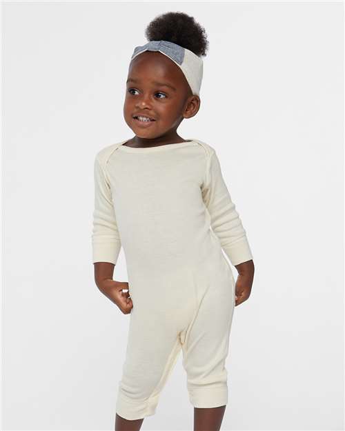 Rabbit Skins Infant Long Legged Baby Rib Bodysuit 4412