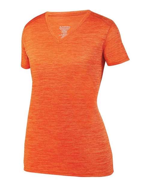 Augusta Sportswear Women's Shadow Tonal Heather Training V-Neck T-Shirt 2902