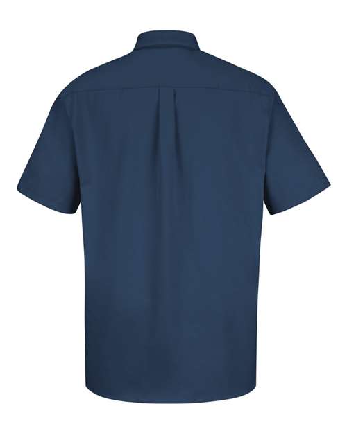 Red Kap Men's Short Sleeve 100% Cotton Dress Shirt SC64