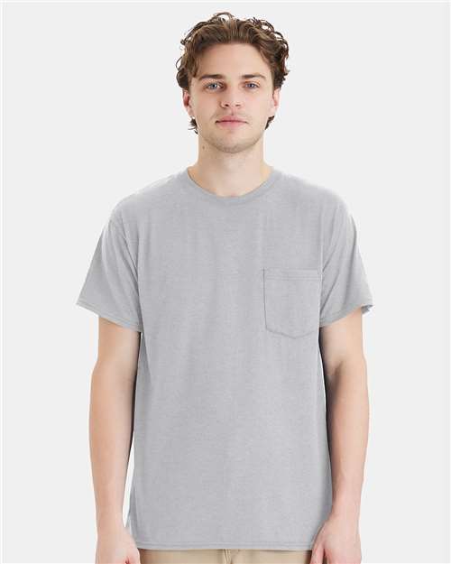 Hanes Unisex Workwear Pocket T-Shirt W110