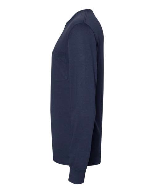 Hanes Unisex Workwear Long Sleeve Pocket T-Shirt W120
