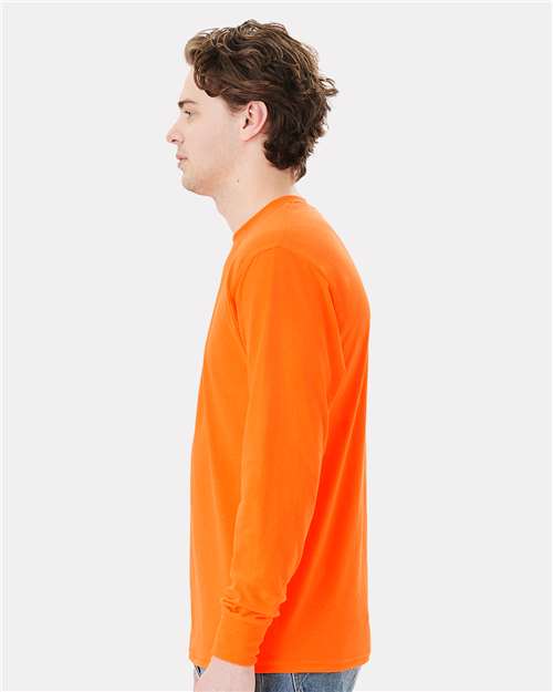 Hanes Unisex Workwear Long Sleeve Pocket T-Shirt W120