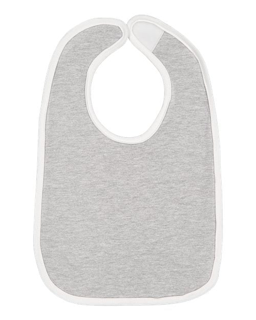 Rabbit Skins Infant Contrast Trim Premium Jersey Bib 1004