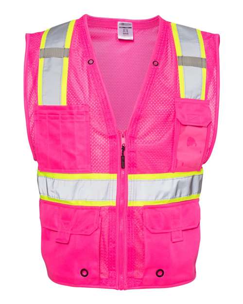 Kishigo Unisex EV Series® Enhanced Visibility Multi-Pocket Mesh Vest B100-111