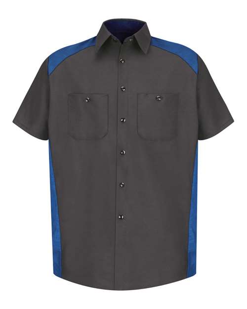 Red Kap Men's Tall Short Sleeve Motorsports Shirt SP28T
