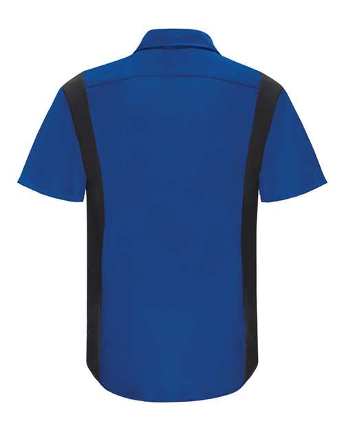 Red Kap Men's Tall Performance Plus Short Sleeve Shirt with Oilblok Technology SY42T