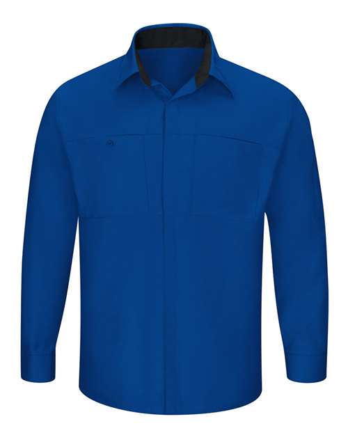 Red Kap Men's Tall Performance Plus Long Sleeve Shirt with OilBlok Technology SY32T