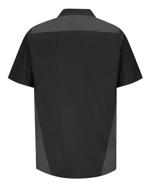 Red Kap Men's Tri-Color Short Sleeve Shop Shirt SY28