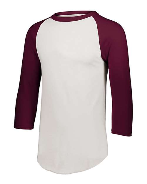 Augusta Sportswear Unisex Three-Quarter Raglan Sleeve Baseball Jersey T-Shirt 4420