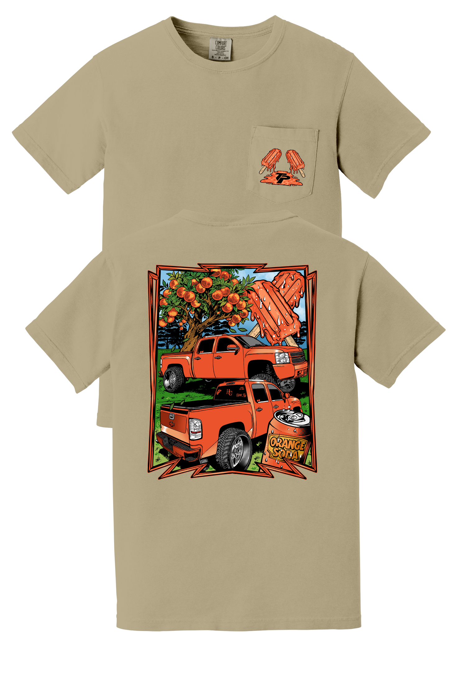 Orange Crush Pocket tee