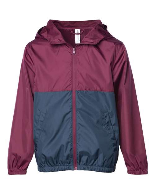 Independent Trading Co. Youth Lightweight Windbreaker Full-Zip Jacket EXP24YWZ