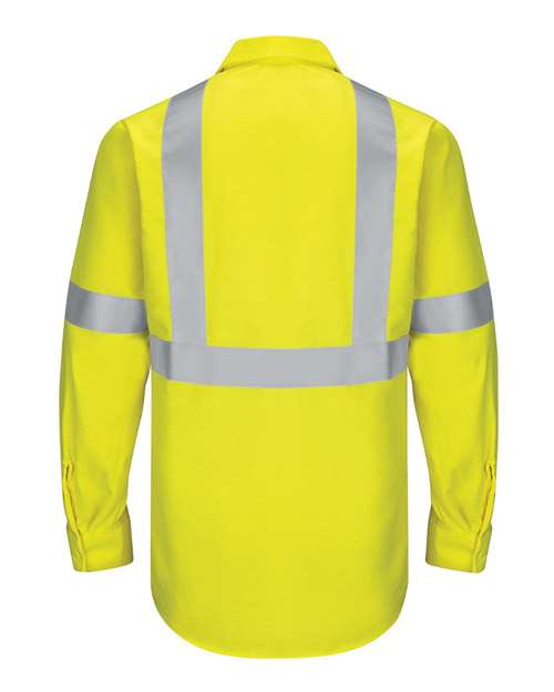 Red Kap Men's Enhanced & Hi-Visibility Long Sleeve Work Shirt SY14