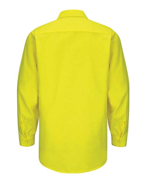 Red Kap Men's Tall Enhanced & Hi-Visibility Long Sleeve Work Shirt SY14T