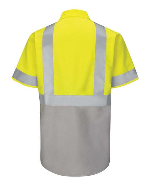 Red Kap Men's Tall Enhanced & Hi-Visibility Work Shirt SY24T